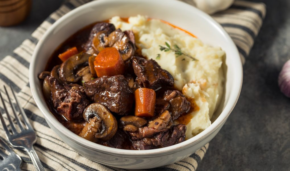 Bœuf bourguignon mijoté